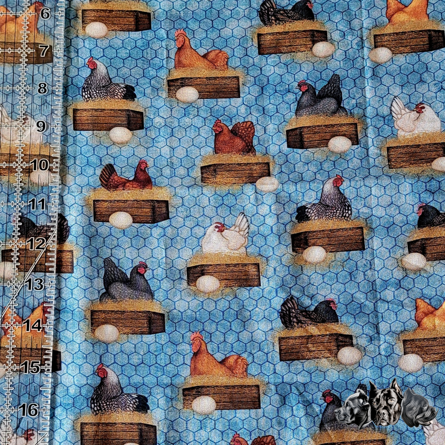 Chickens Doggy Slip On Bandana