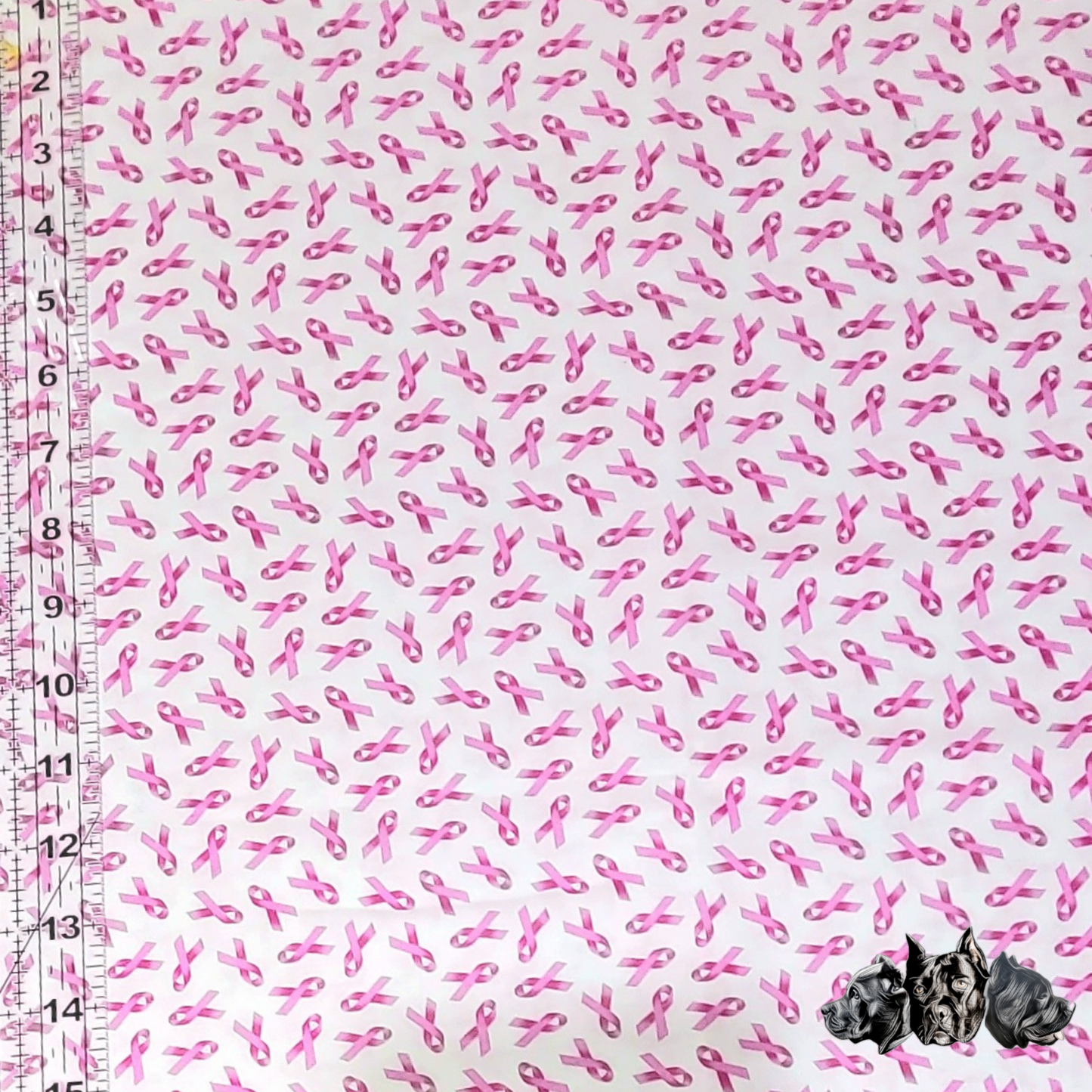 Breast Cancer Ribbon Doggy Slip On Bandana