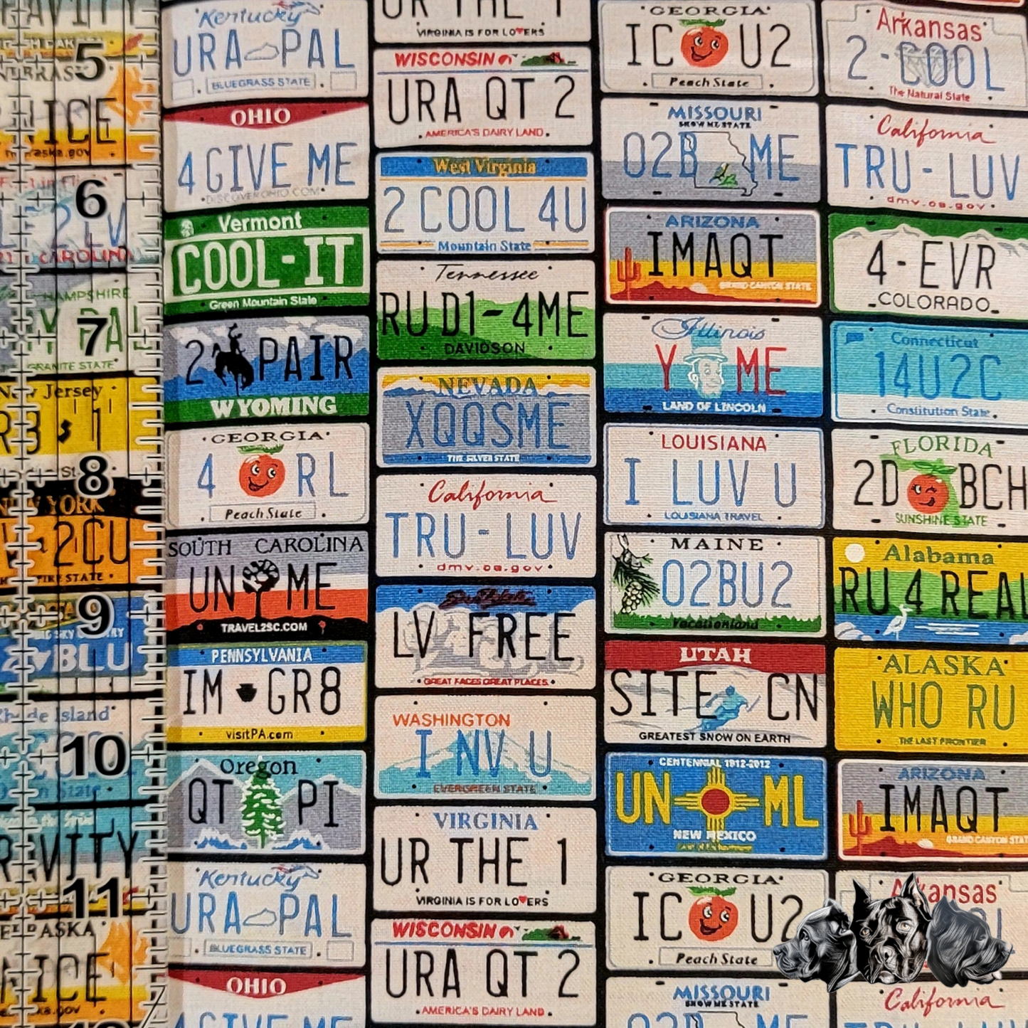 License Plates Scrunchie