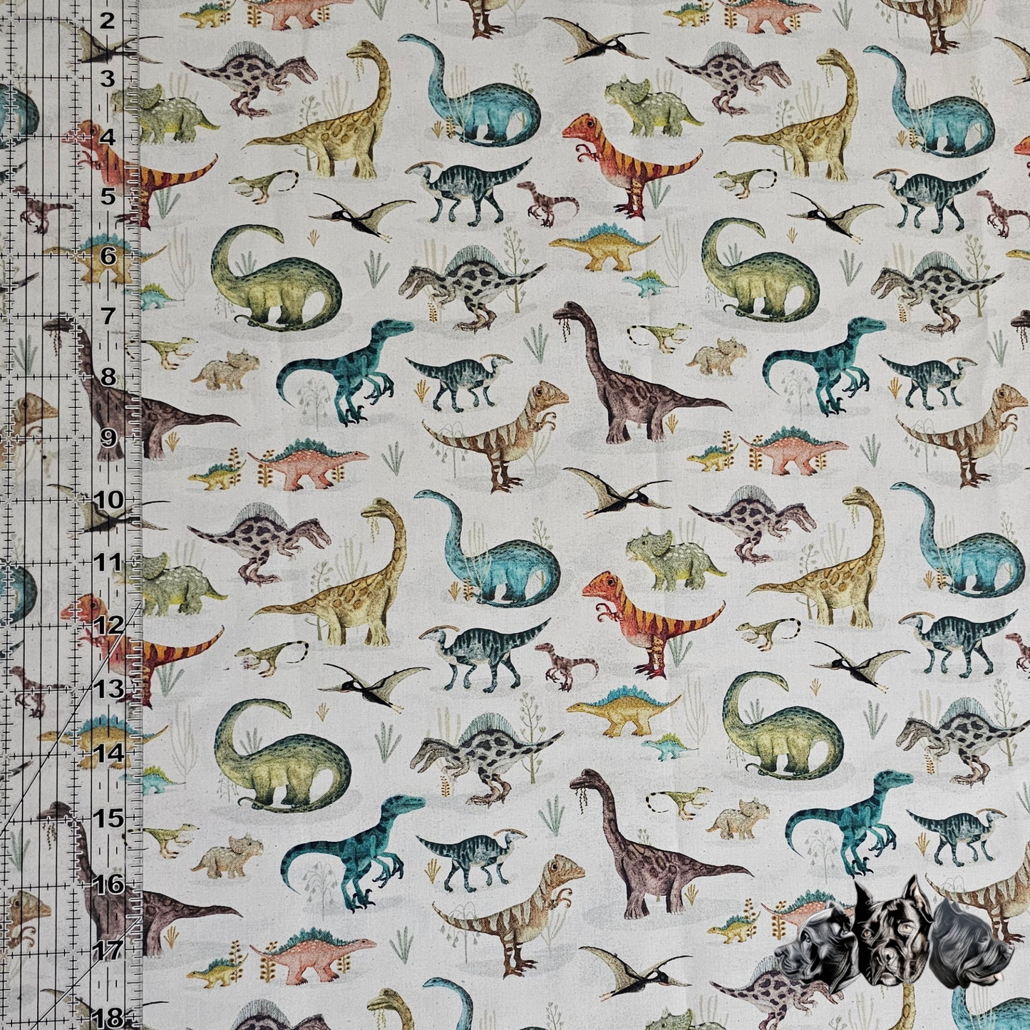 Dinosaurs Doggy Slip On Bandana