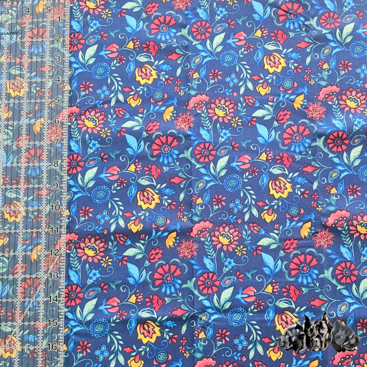 Blue flowers Scrunchie