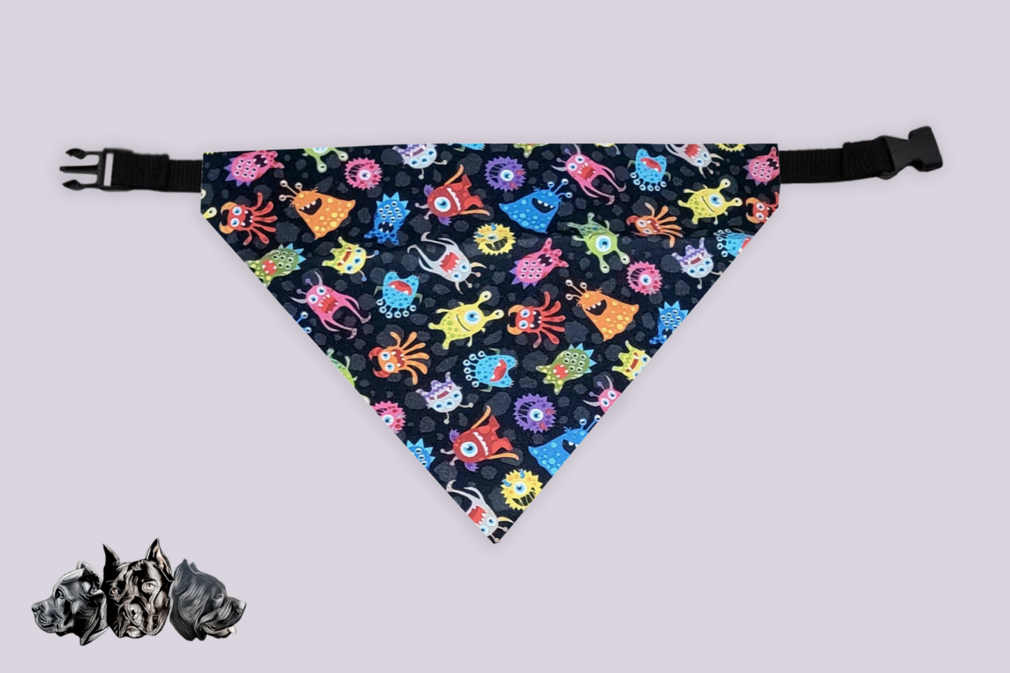 Monsters Doggy Slip On Bandana