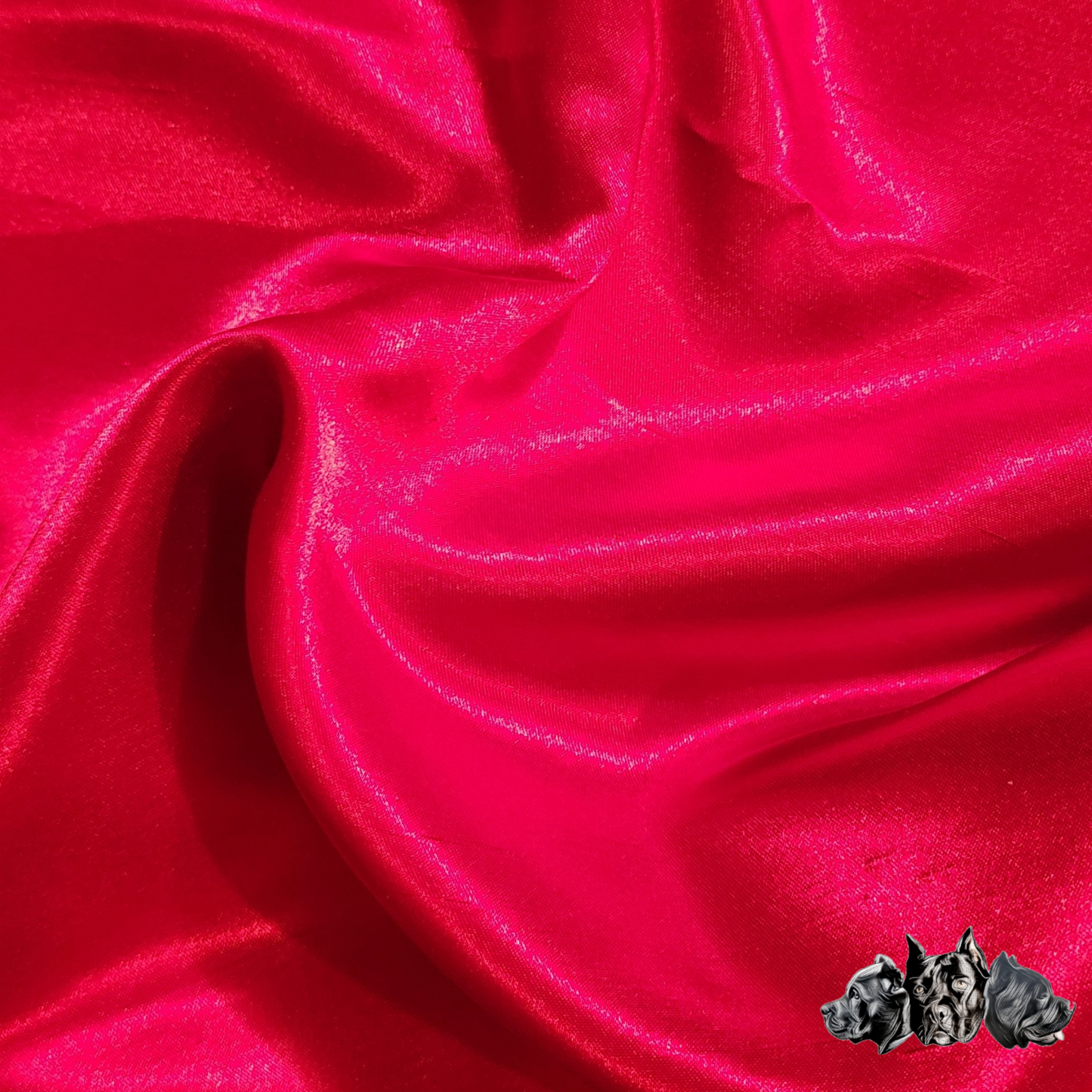 Red Satin Scrunchie