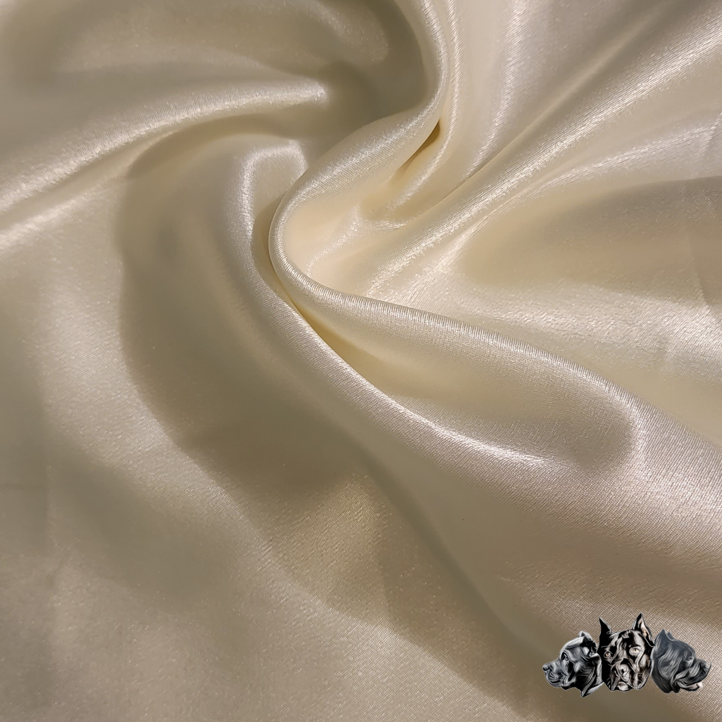 White Satin Scrunchie