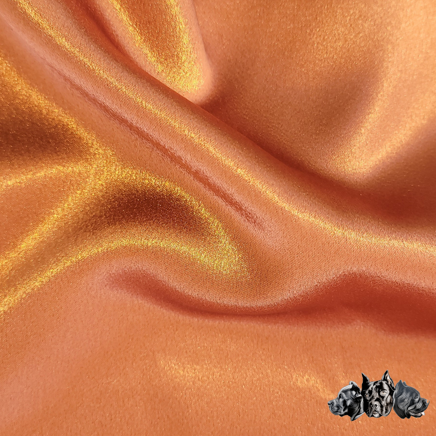 Burnt Orange Satin Scrunchie