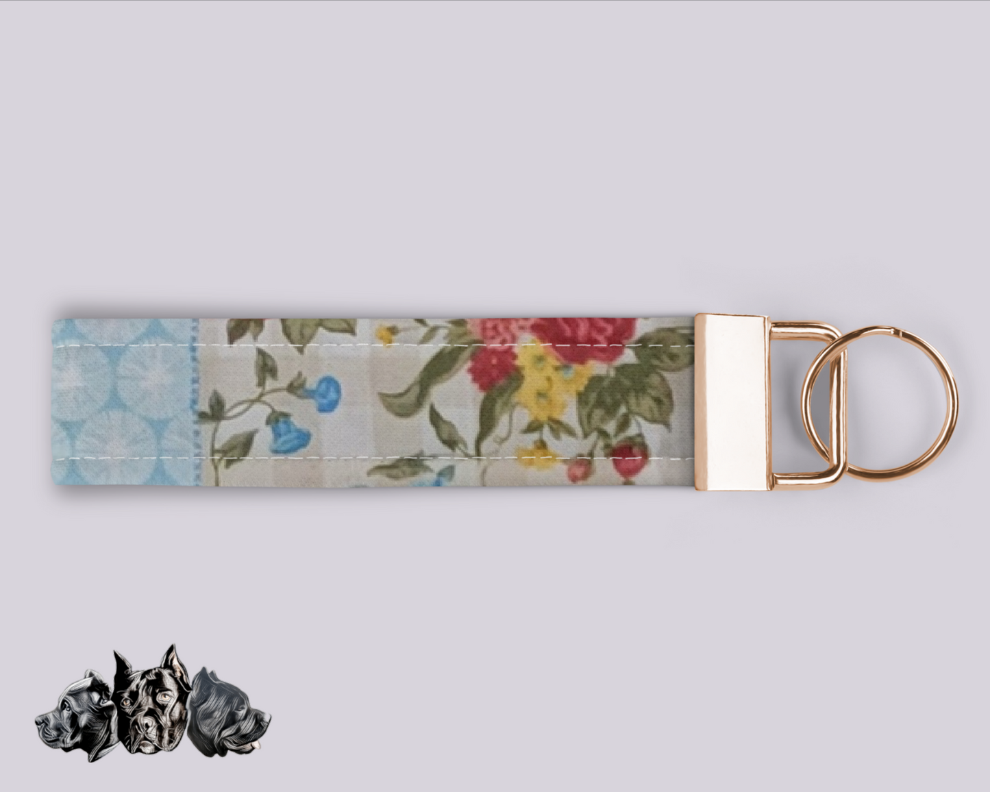 Pastel Patchwork Keyfob