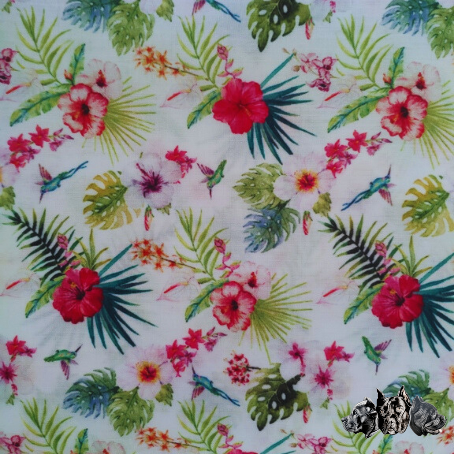 Mini Tropical Hibiscus Scrunchie