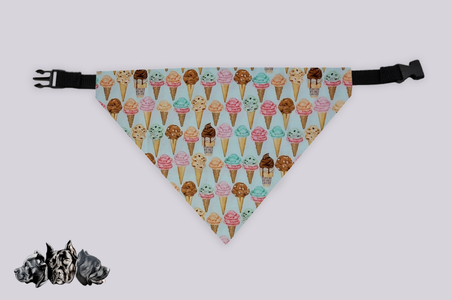 Ice Cream Doggy Slip On Bandana