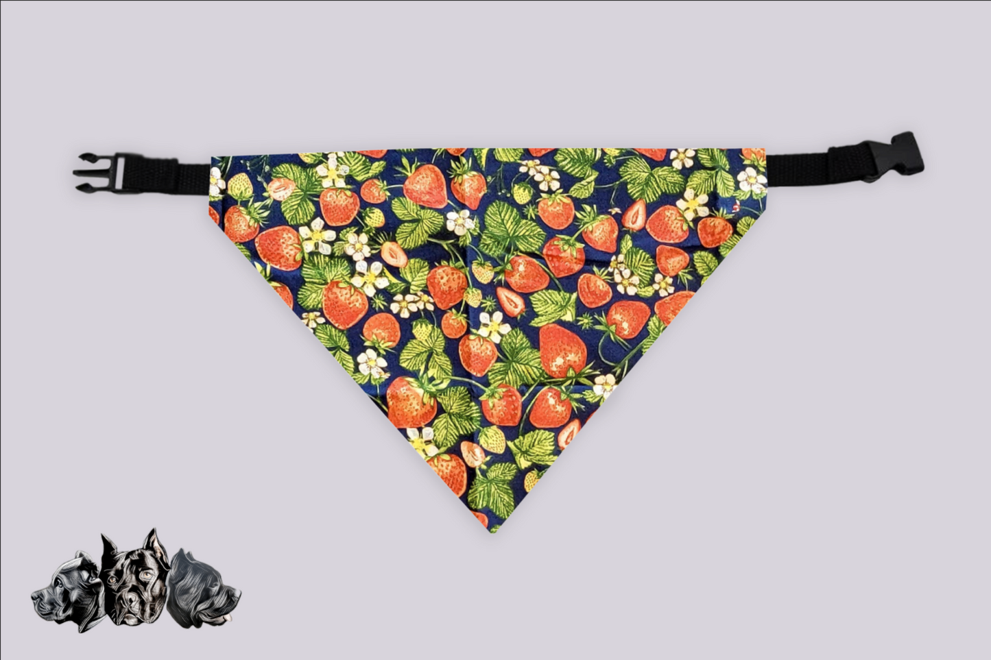 Strawberry Doggy Slip On Bandana