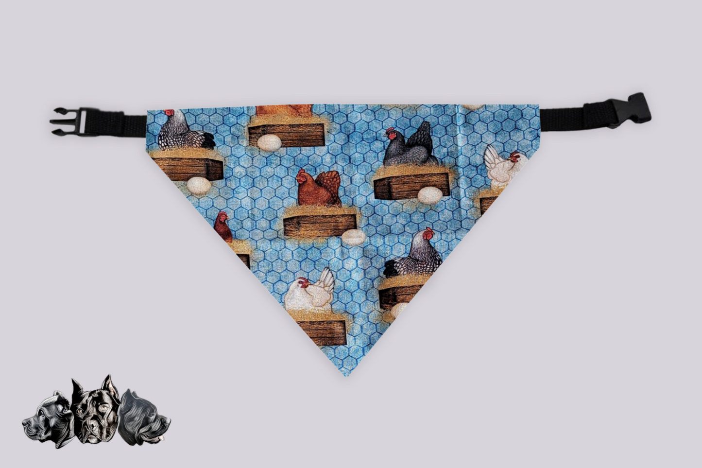Chickens Doggy Slip On Bandana