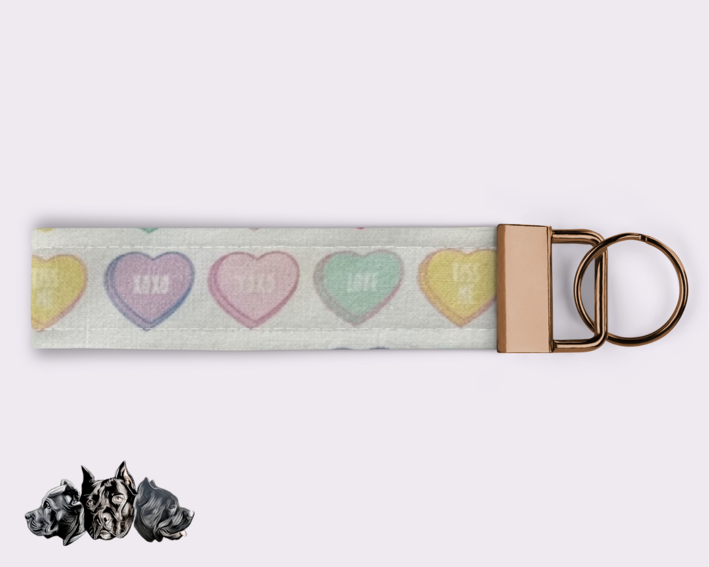 Conversation Hearts Keyfob