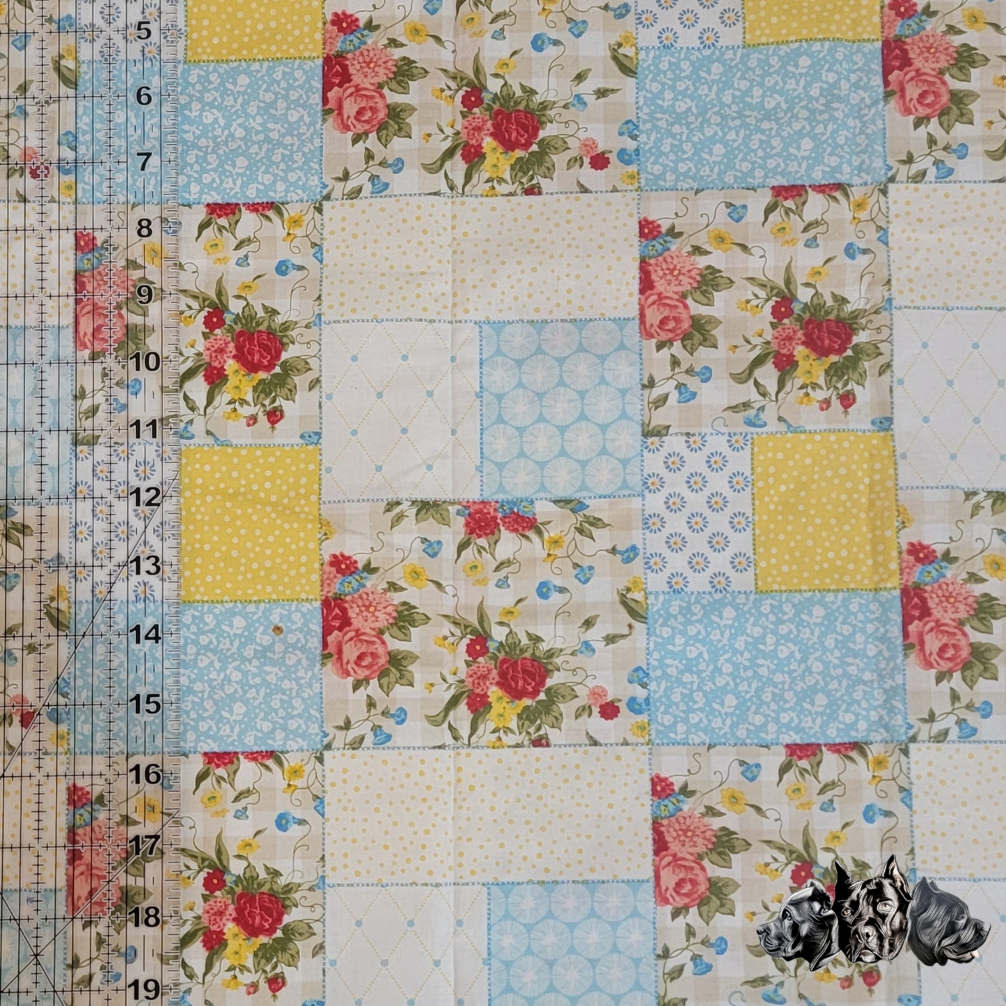 Pastel Patchwork Scrunchie