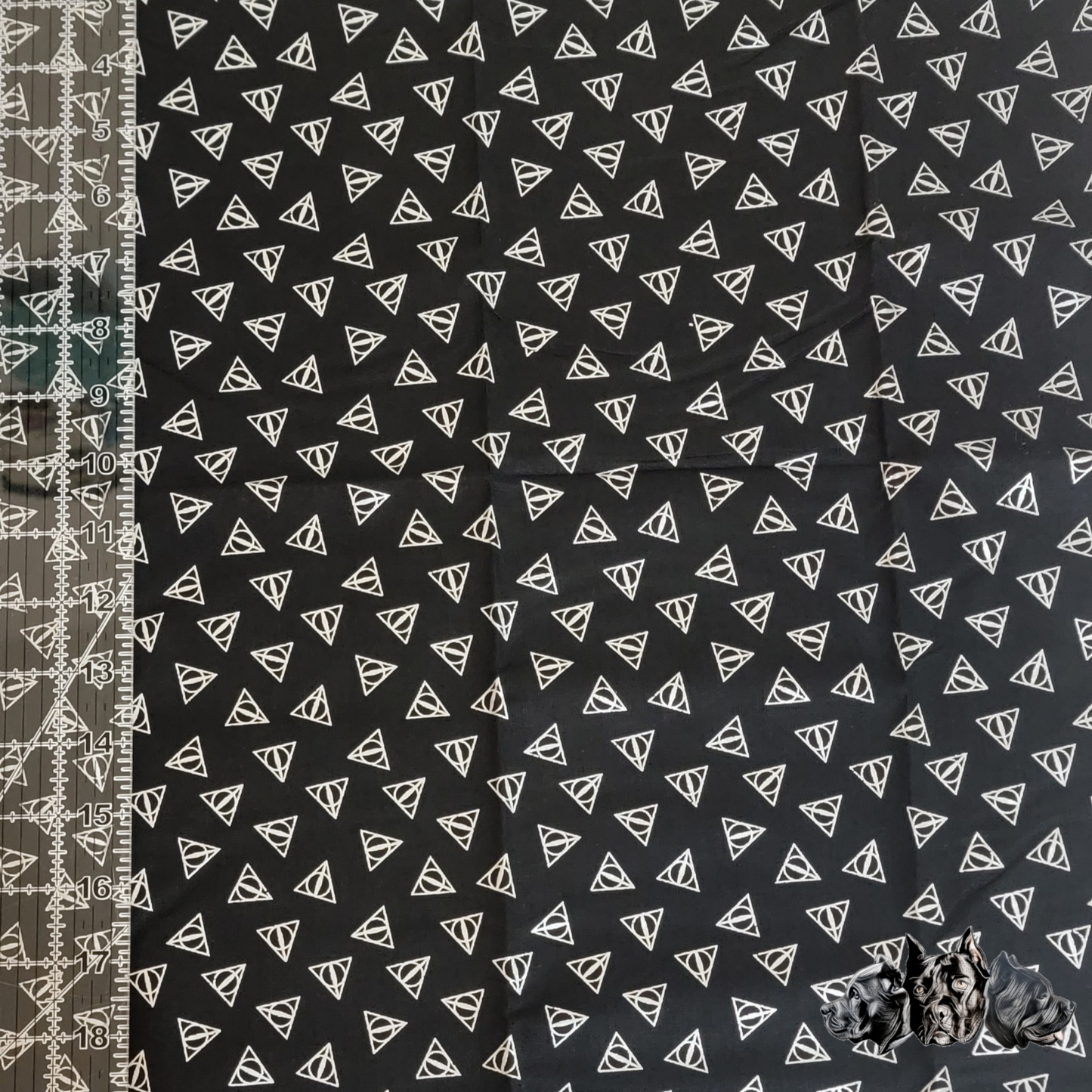 Deathly Hallows Doggy Slip On Bandana