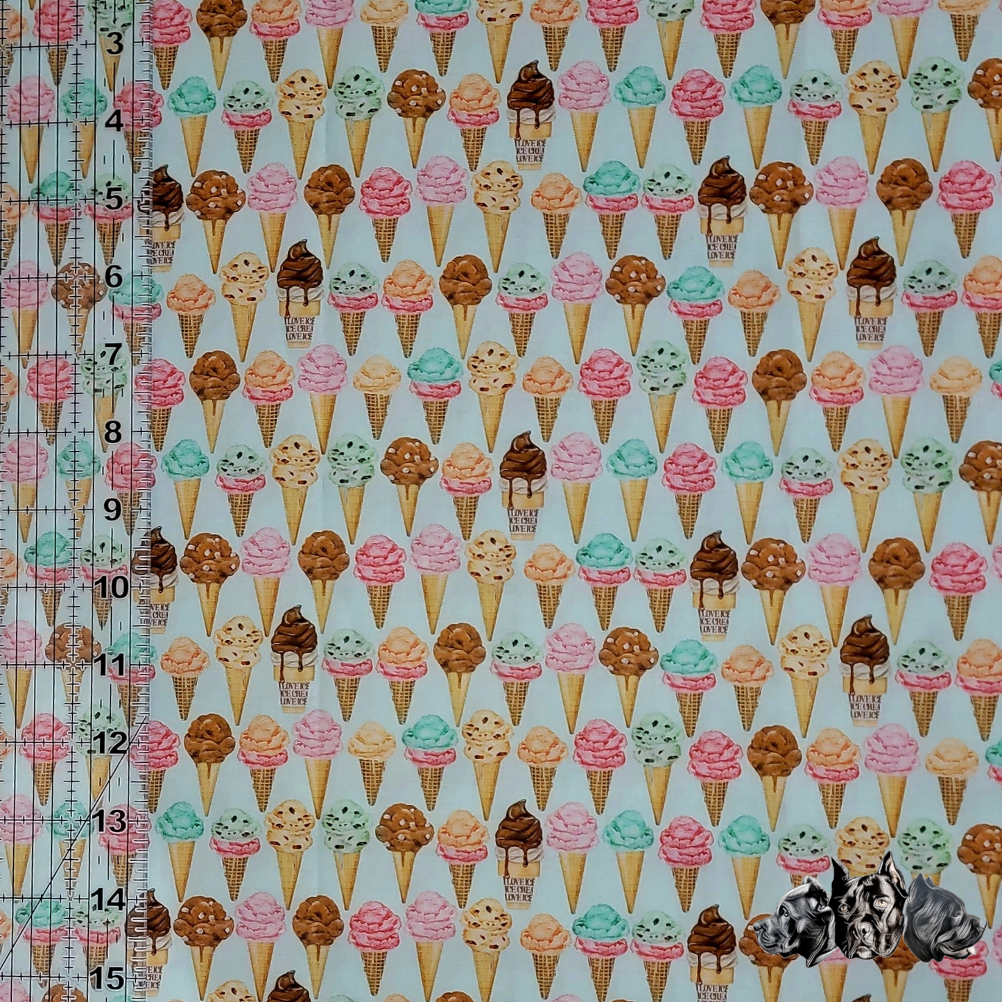 Ice Cream Doggy Slip On Bandana