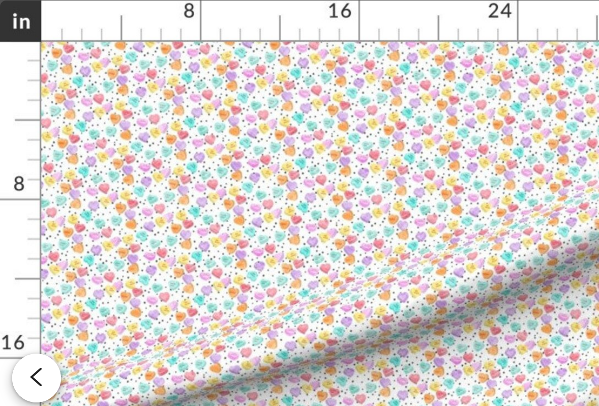 Dotted Conversation Hearts Collar Pre order