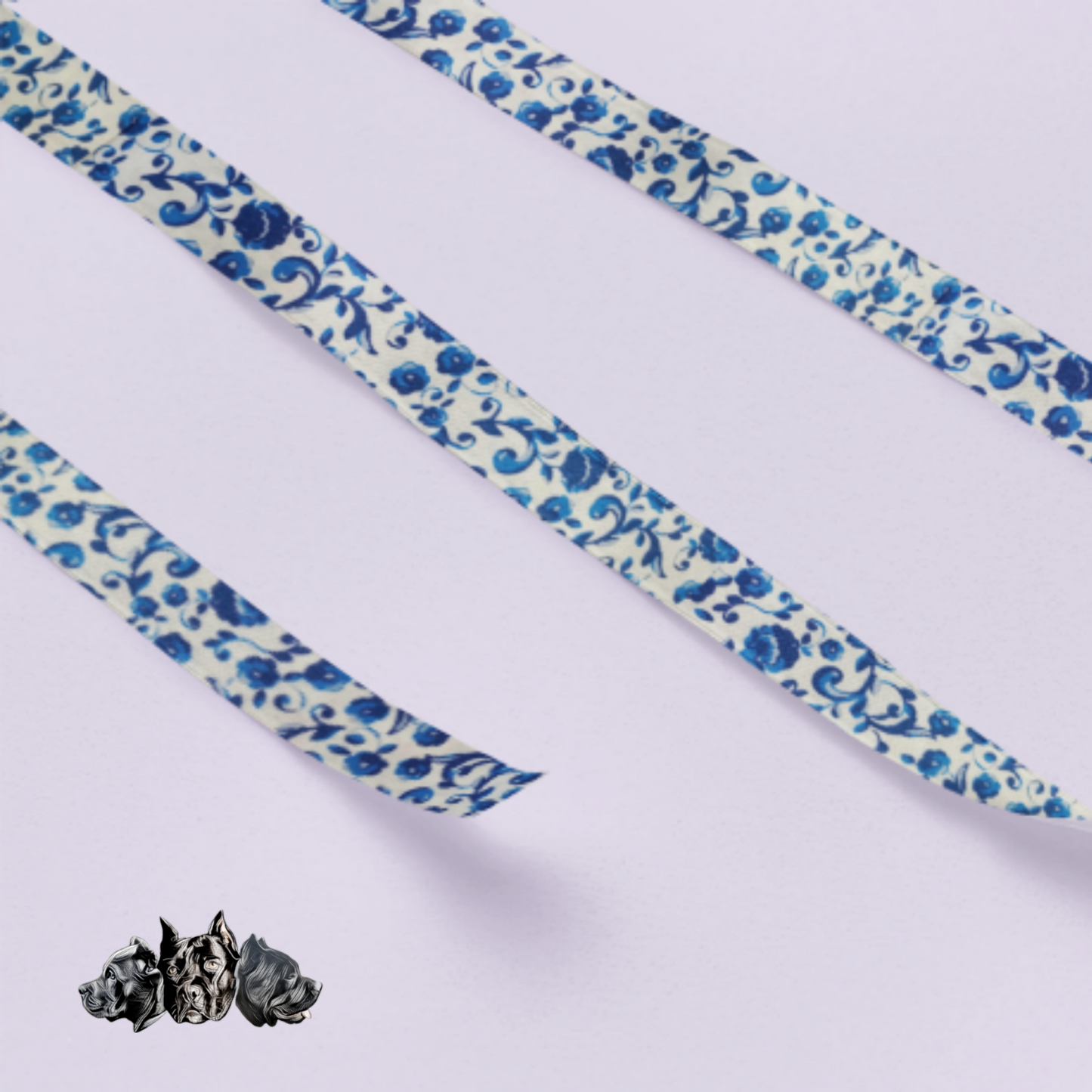 Blue China Flowers Collar