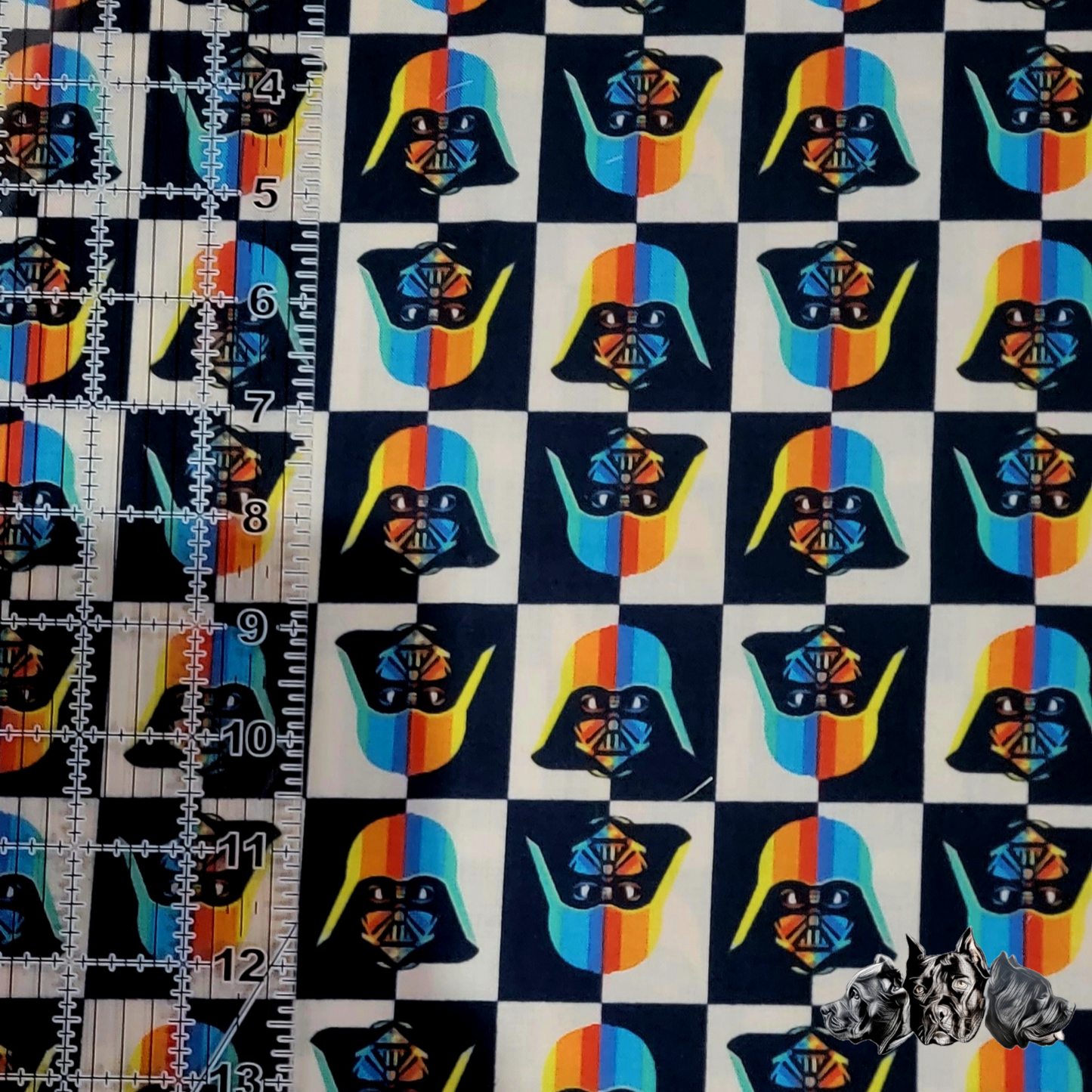 Rainbow Vader Scrunchie
