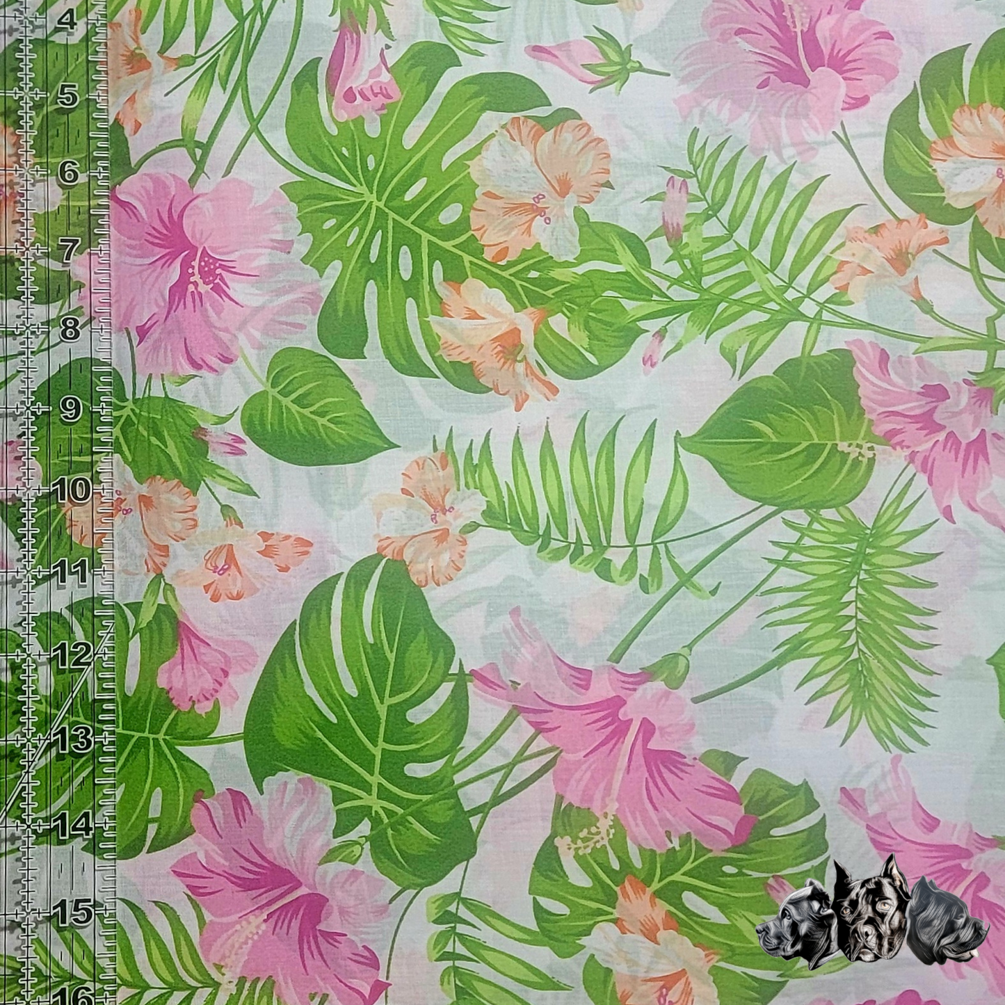 Tropical Hibiscus Doggy Slip On Bandana