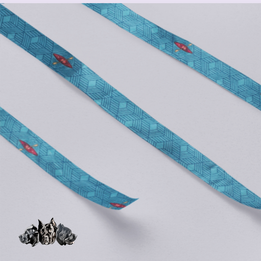 Blue Geometric Kayak Collar