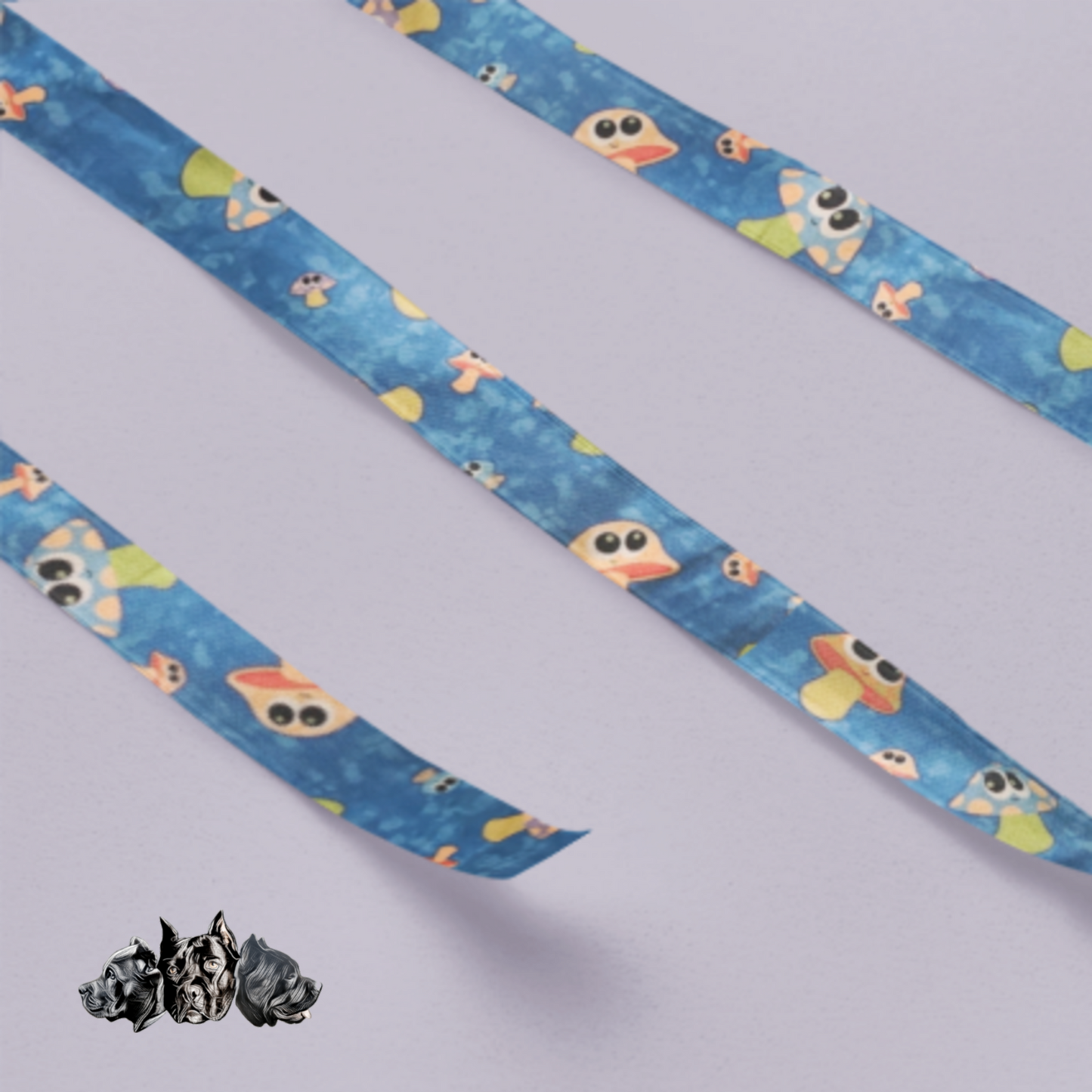 Blue Mushrooms Collar