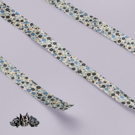 Blue Mini Flowers Collar