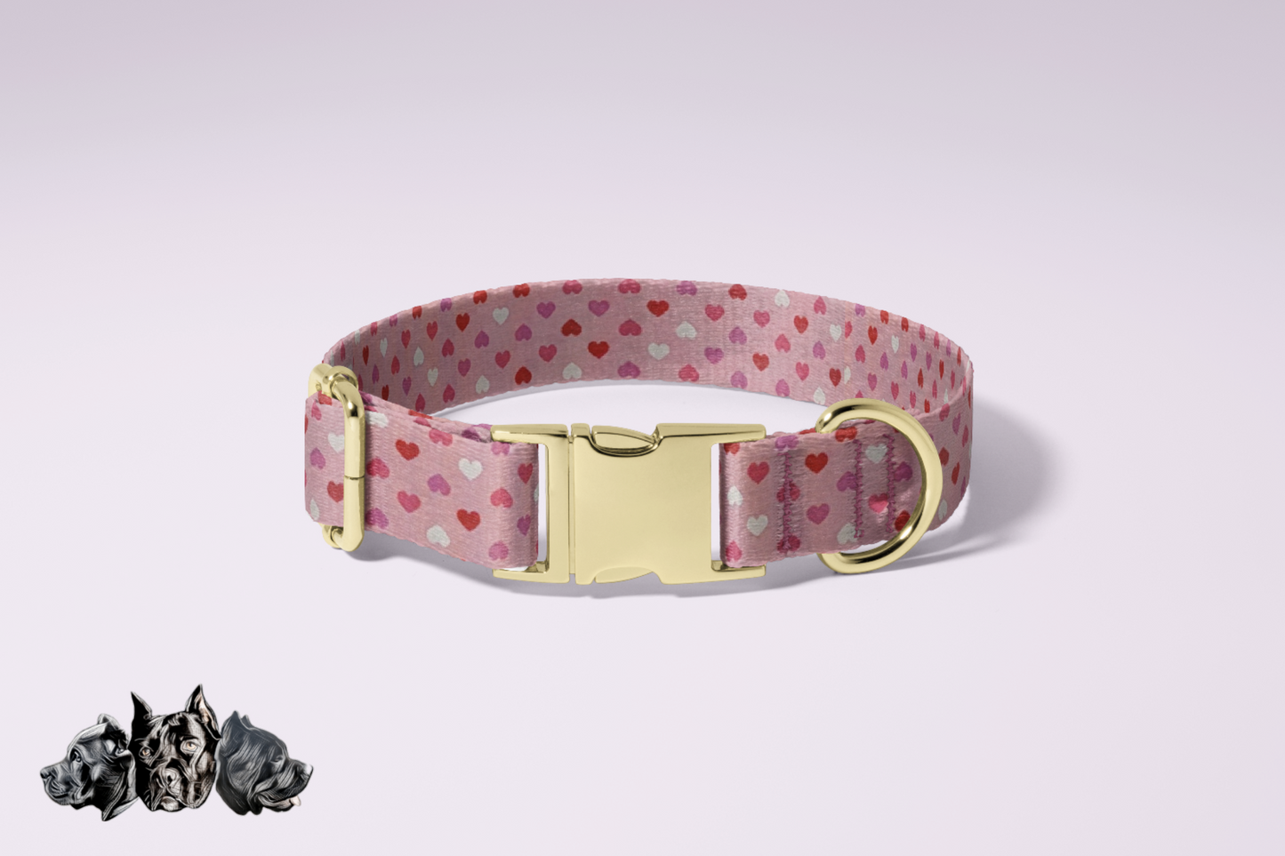 Pink Hearts Collar