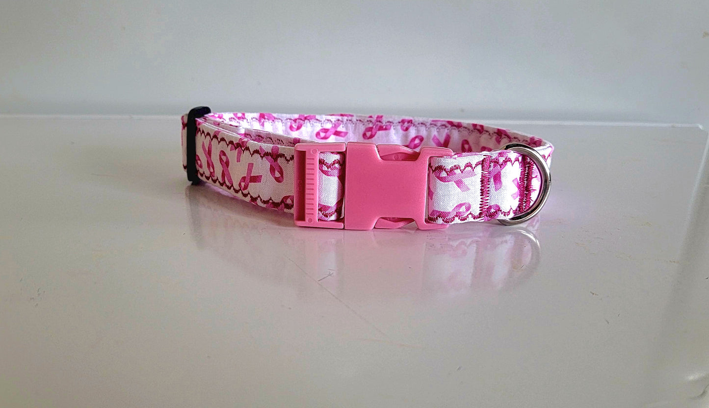 Breast Cancer Ribbon Collar