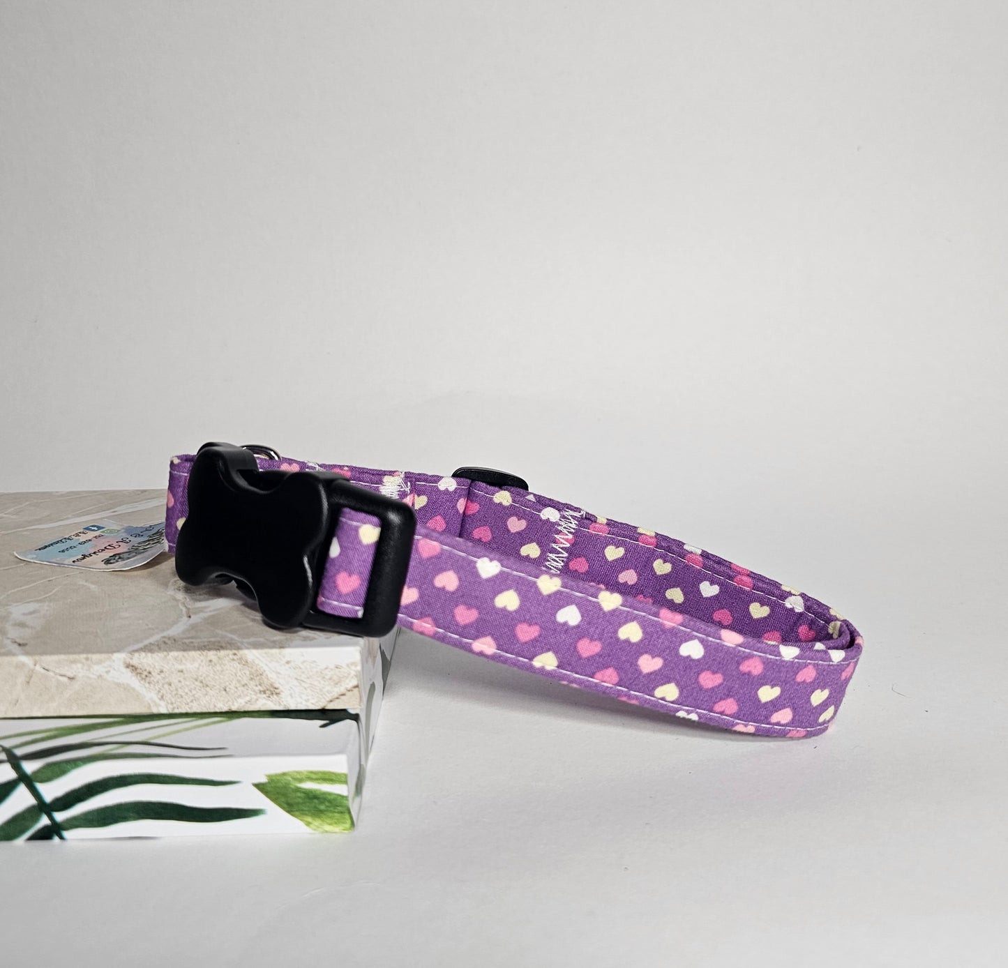 Pre Made Large Purple Hearts Collar