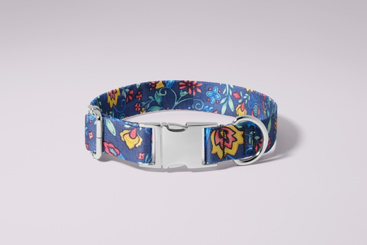 Blue flowers Collar