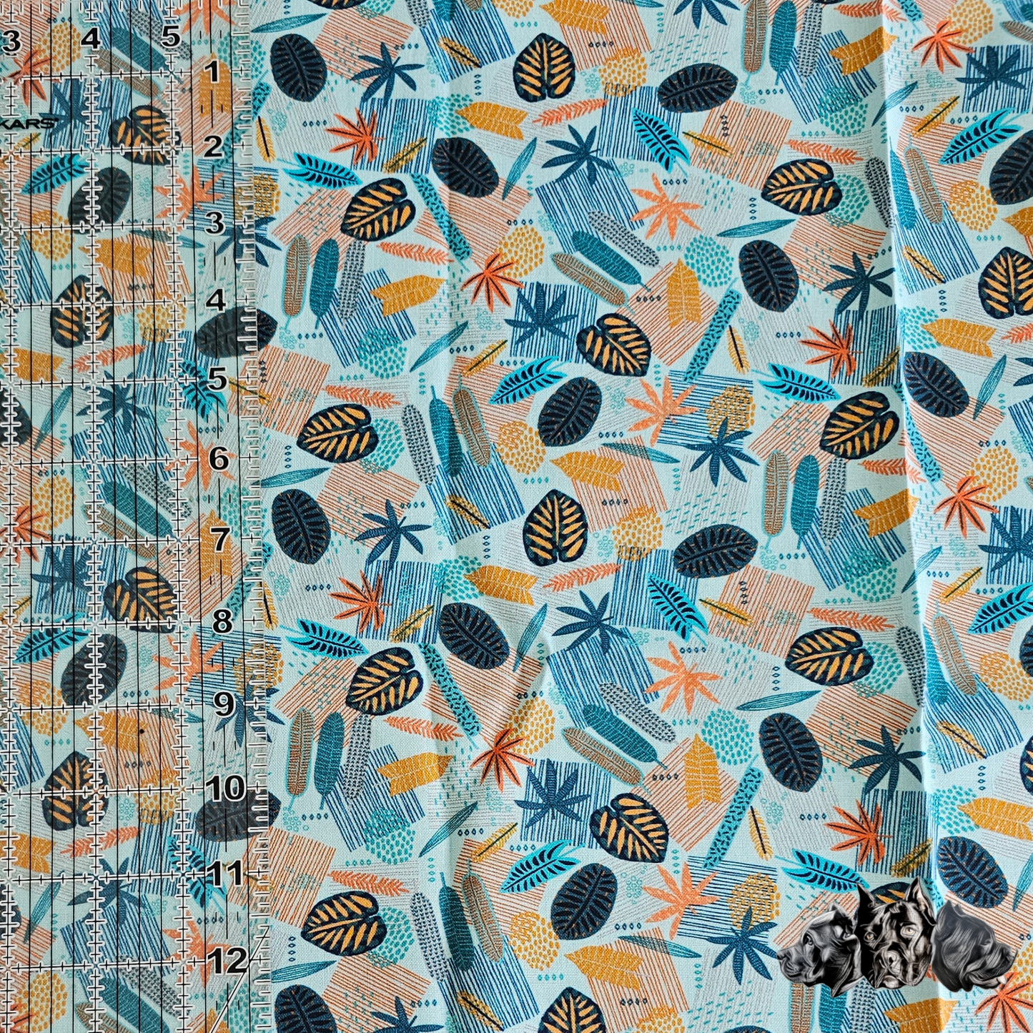 Pre Made Large Abstract Tropical  Collar