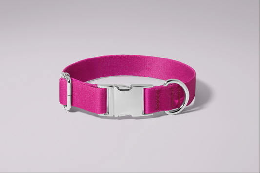 Fuschia Satin Collar