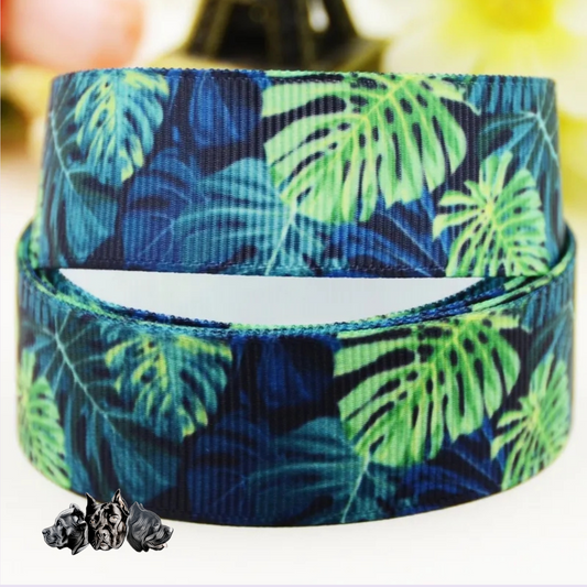 Monstera Ribbon Collar