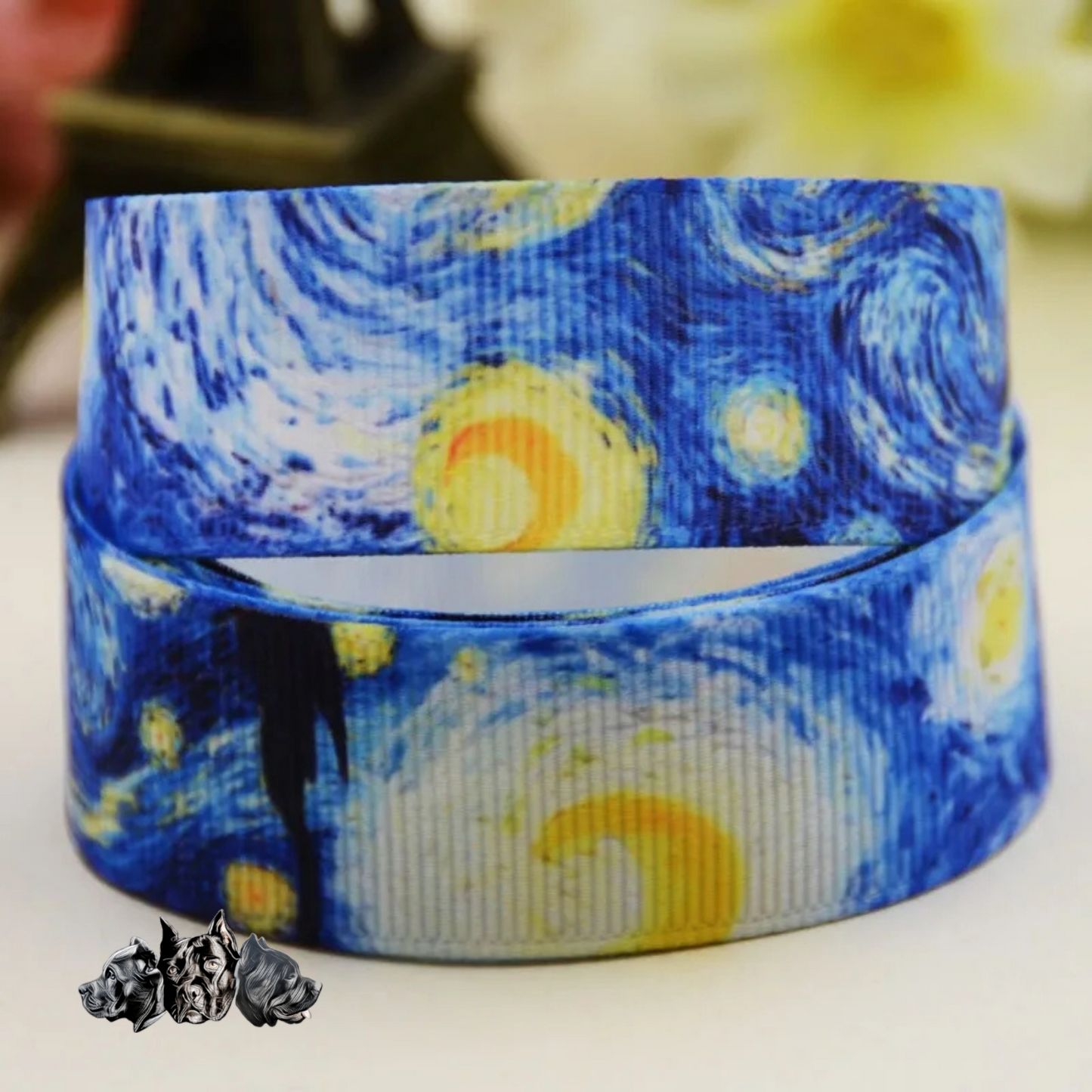 Starry Night Ribbon Collar