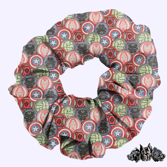 Marvel Super Hero Shield Scrunchie