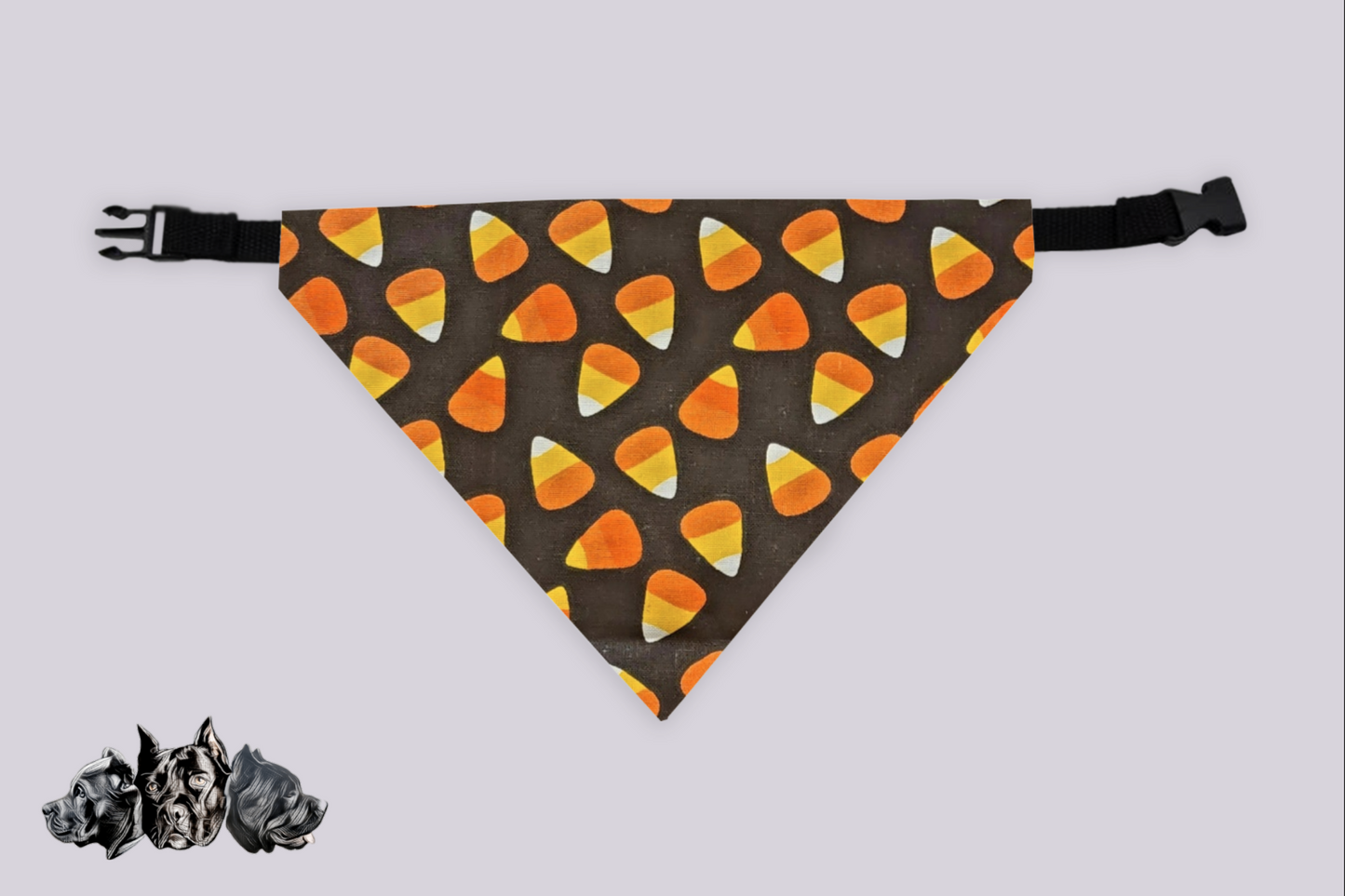 Candy Corn Doggy Slip On Bandana