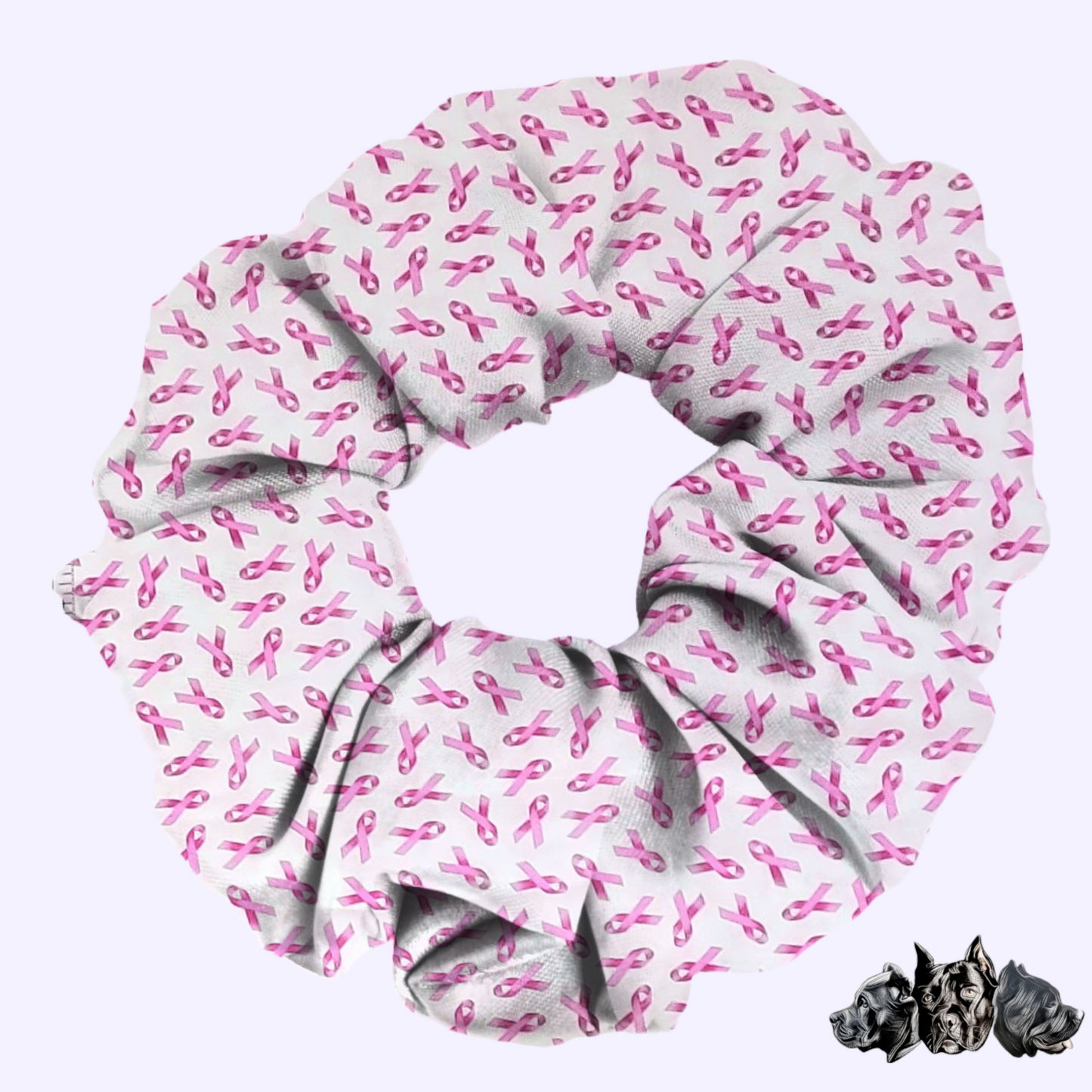 Breast Cancer Ribbon Scrunchie