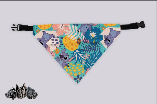 Tropical Stitch Doggy Slip On Bandana