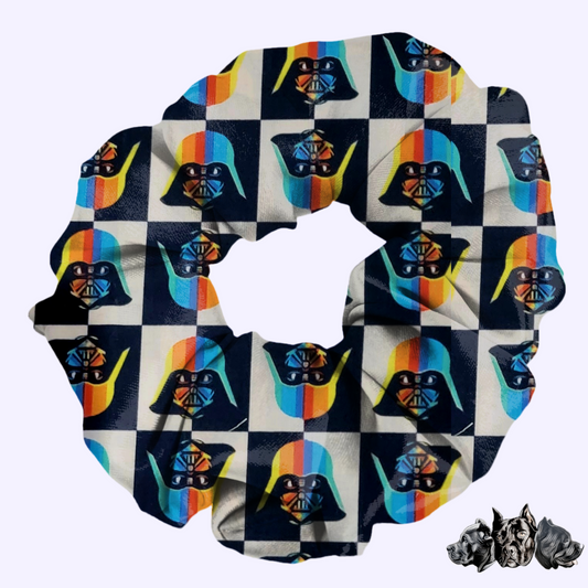 Rainbow Vader Scrunchie