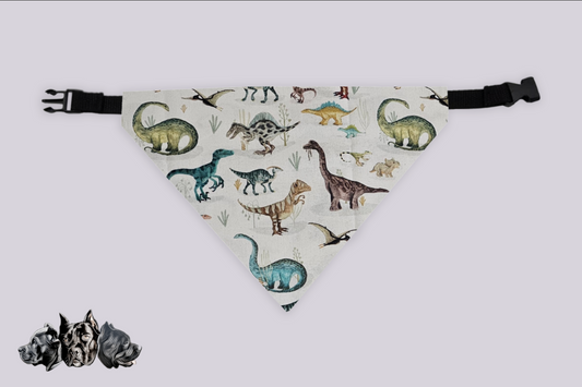 Dinosaurs Doggy Slip On Bandana