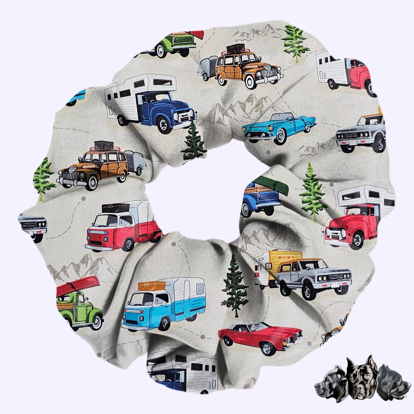 Vintage Campers Scrunchie