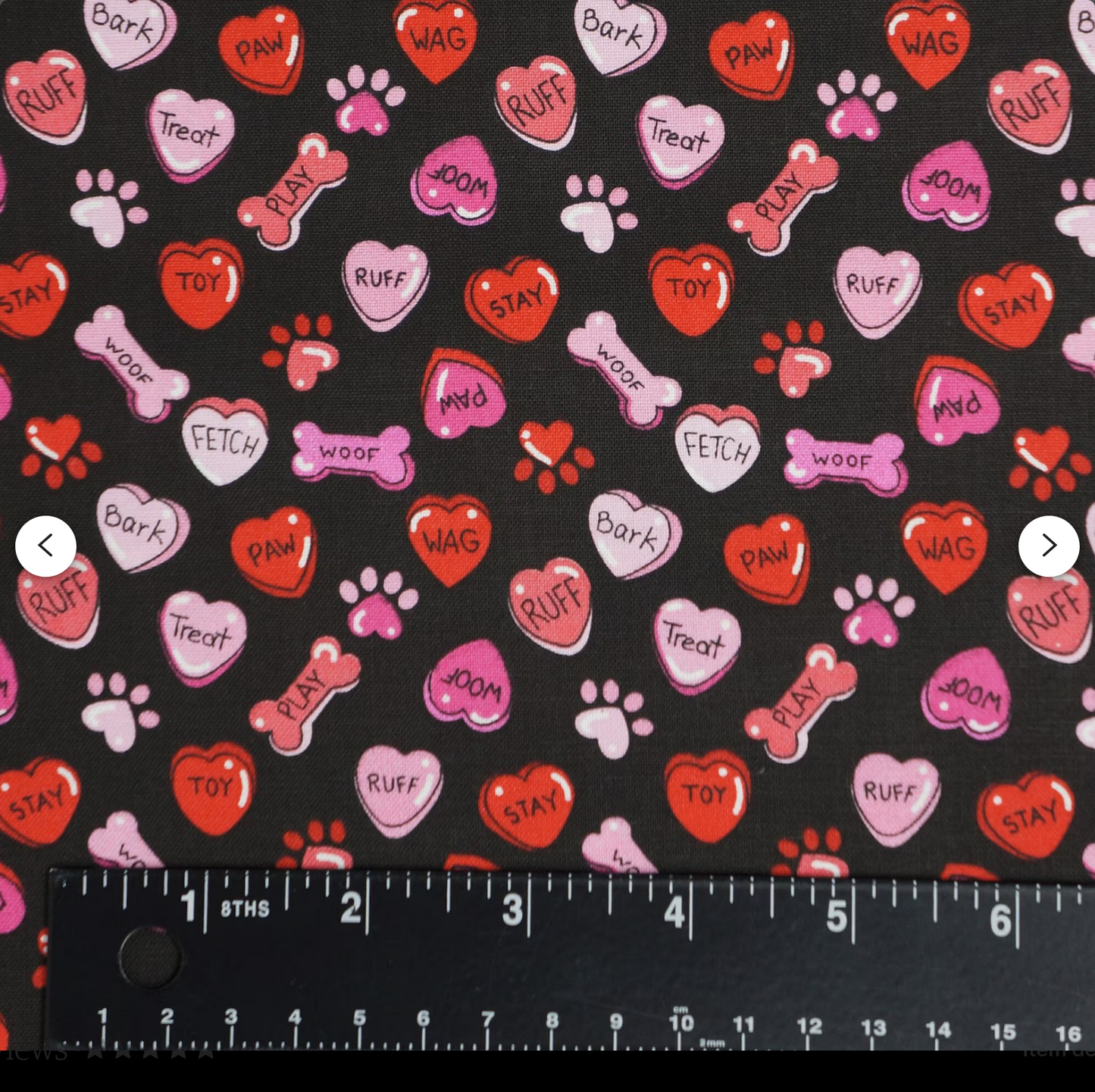 Doggy Conversation Hearts Doggy Slip On Bandana